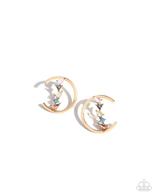 paparazzi-accessories-pronged-patchwork-multi-post earrings