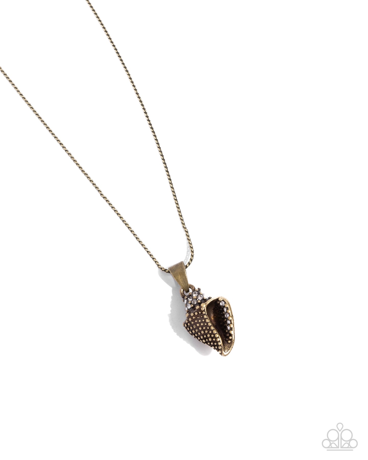 paparazzi-accessories-conch-confidence-brass-necklace