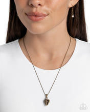 Load image into Gallery viewer, Conch Confidence - Brass Necklace - Paparazzi Jewelry
