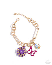 Load image into Gallery viewer, paparazzi-accessories-aerial-accomplishment-purple-bracelet
