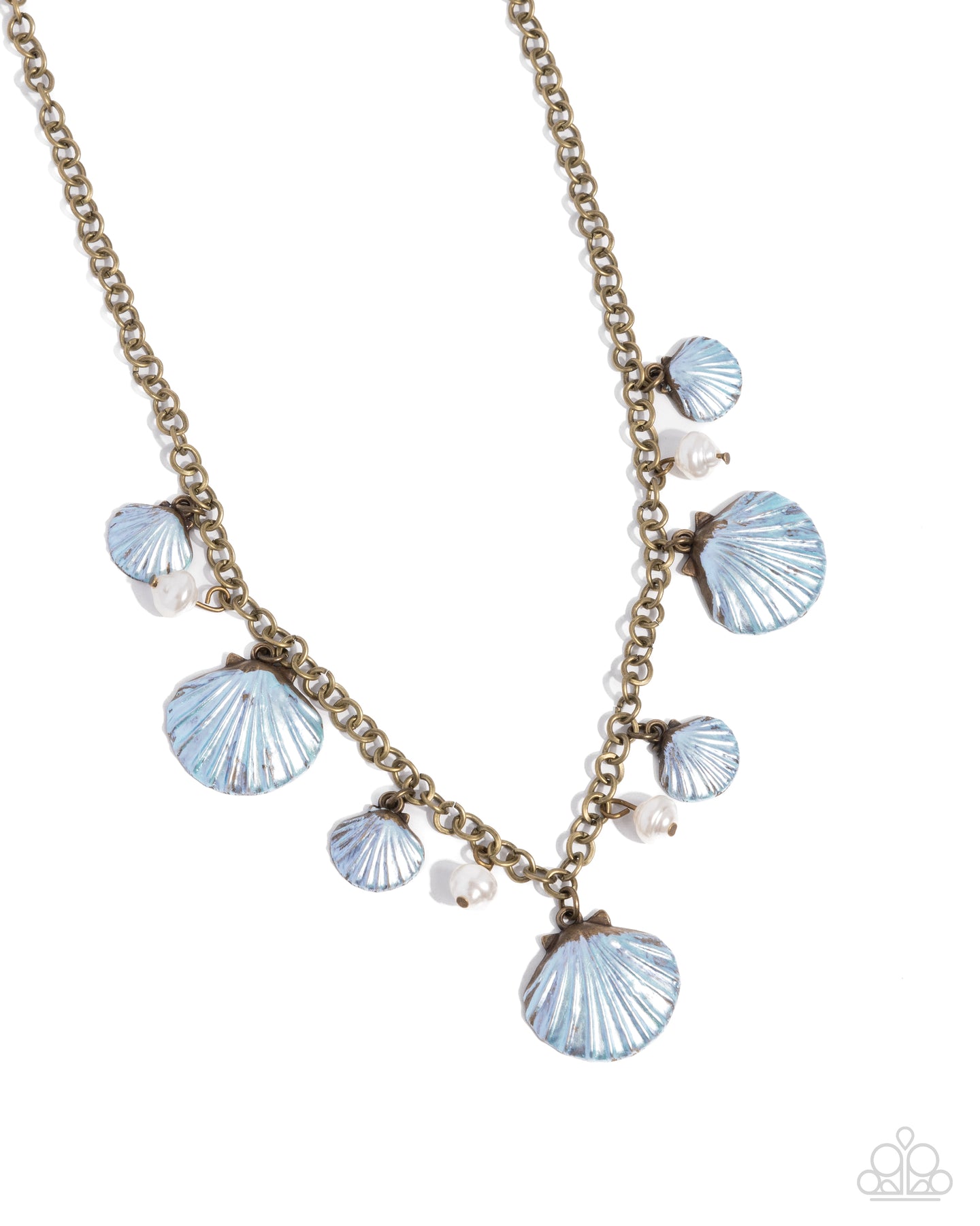 paparazzi-accessories-seashell-sophistication-brass-necklace
