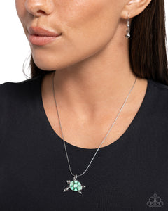 Sea Turtle Statement - Green Necklace - Paparazzi Jewelry