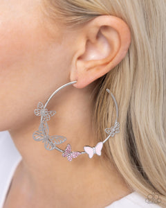 Aerial Allegiance - Pink Earrings - Paparazzi Jewelry
