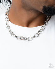 Load image into Gallery viewer, Industrial Imitation - Silver Mens Necklace - Paparazzi Jewelry
