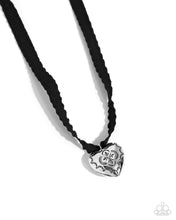 Load image into Gallery viewer, paparazzi-accessories-fabricated-finesse-black-necklace
