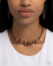 Load image into Gallery viewer, Aerial Ambition - Copper Necklace - Paparazzi Jewelry
