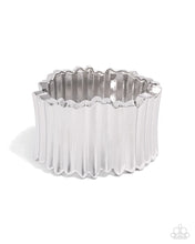 Load image into Gallery viewer, paparazzi-accessories-warped-welding-silver-bracelet

