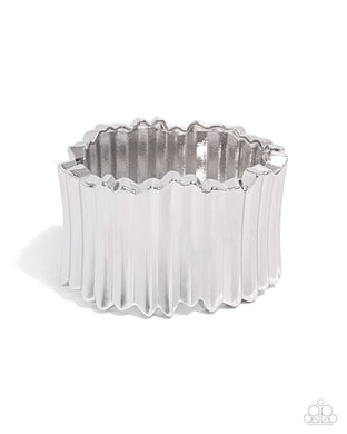 paparazzi-accessories-warped-welding-silver-bracelet