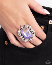 Load image into Gallery viewer, Framed Flourish - Purple Ring - Paparazzi Jewelry
