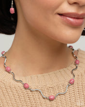 Load image into Gallery viewer, Striped Season - Pink Necklace - Paparazzi Jewelry

