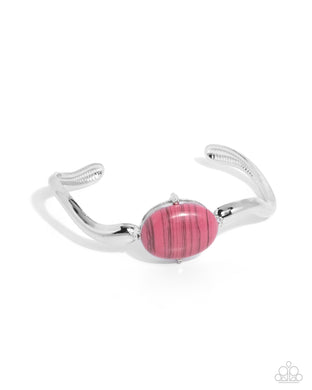 paparazzi-accessories-striped-sensation-pink-bracelet