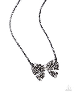 paparazzi-accessories-bewitching-bow-black-necklace