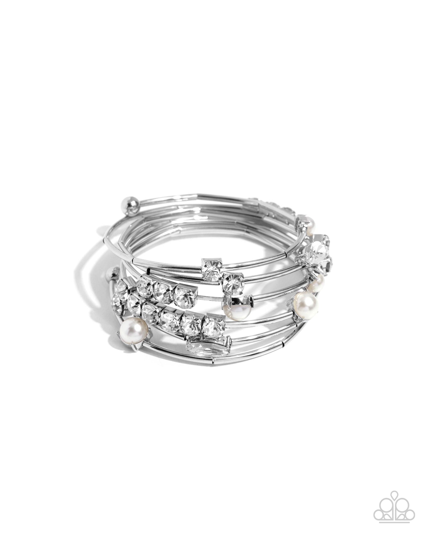 paparazzi-accessories-showtime-sparkle-white-bracelet