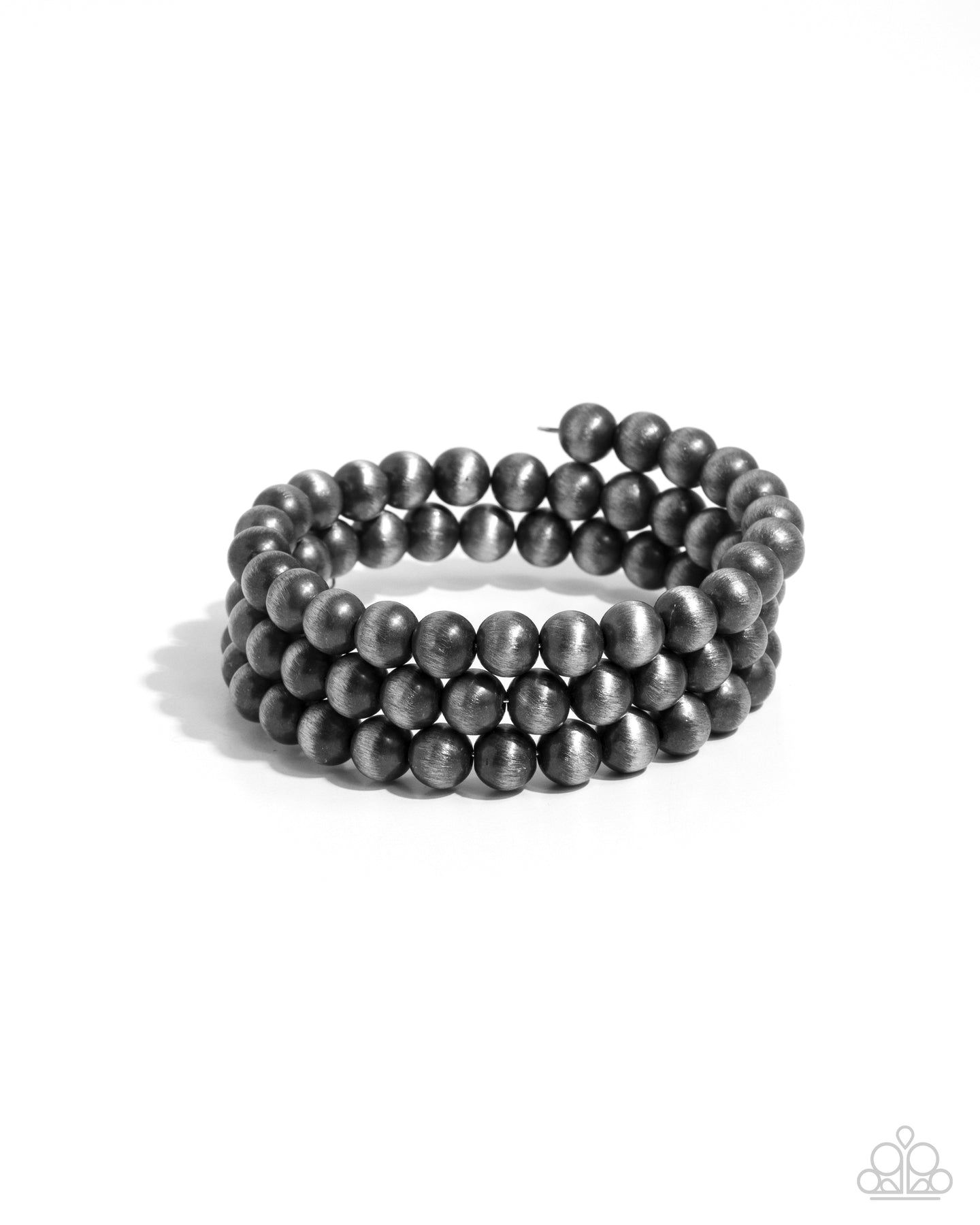 paparazzi-accessories-coiled-catwalk-silver-bracelet