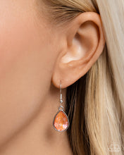 Load image into Gallery viewer, Talented Teardrops - Orange Necklace - Paparazzi Jewelry
