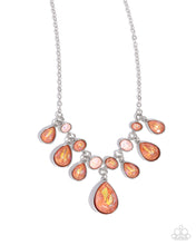 Load image into Gallery viewer, paparazzi-accessories-talented-teardrops-orange-necklace
