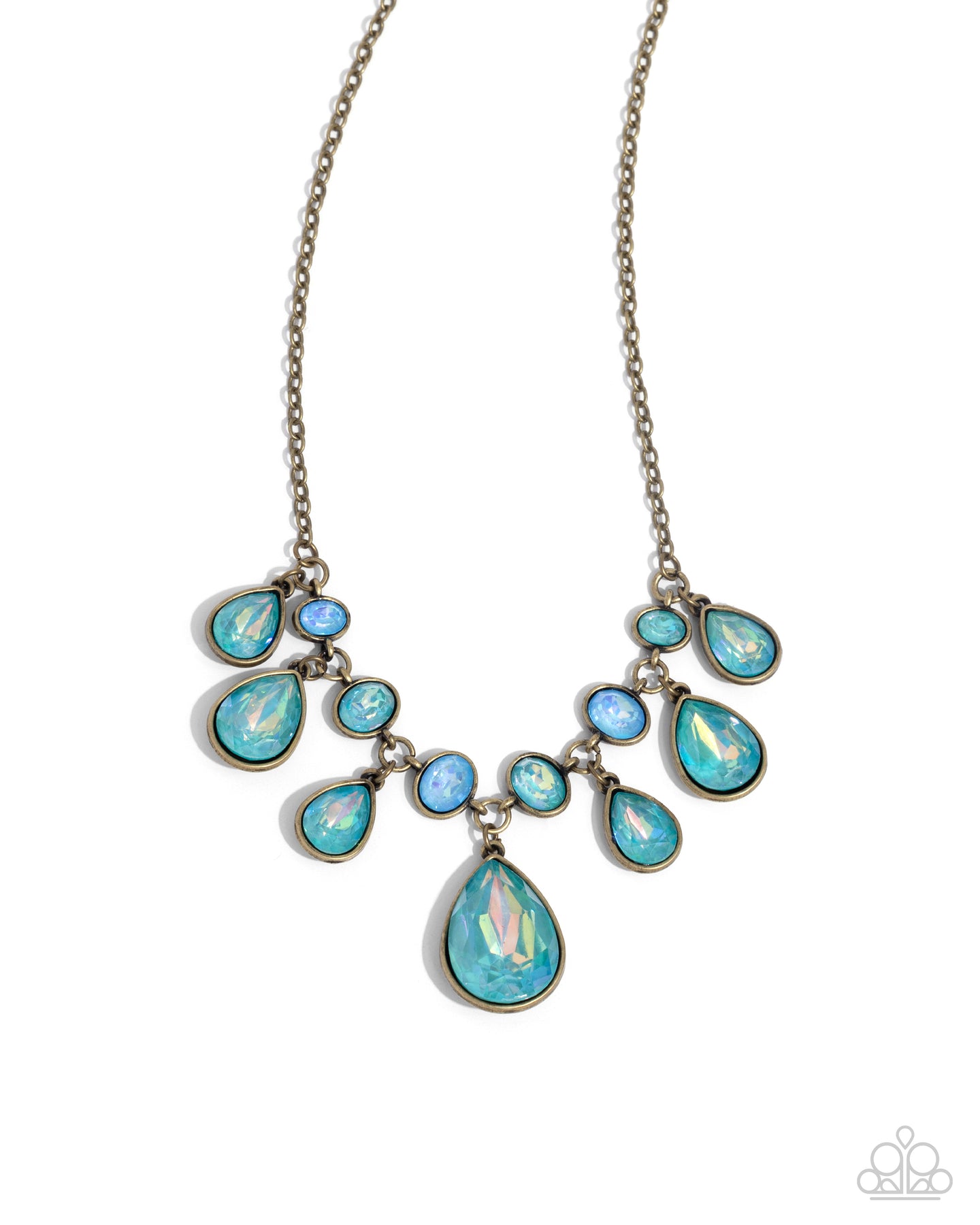 paparazzi-accessories-talented-teardrops-brass-necklace