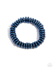 Load image into Gallery viewer, paparazzi-accessories-dynamic-discs-blue-mens bracelet

