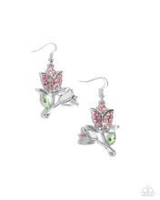 Load image into Gallery viewer, paparazzi-accessories-tulip-tradition-pink-earrings
