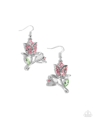 paparazzi-accessories-tulip-tradition-pink-earrings