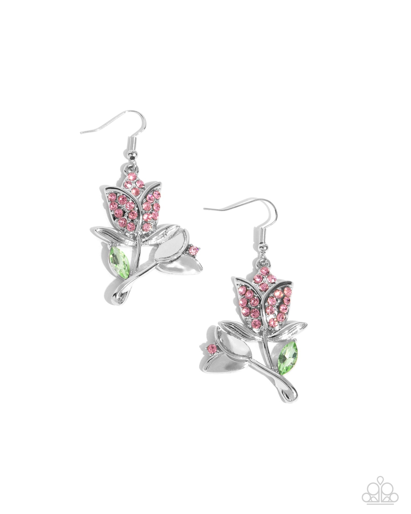 paparazzi-accessories-tulip-tradition-pink-earrings