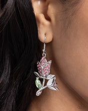 Load image into Gallery viewer, Tulip Tradition - Pink Earrings - Paparazzi Jewelry

