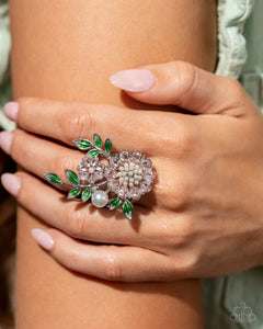 Budding Bling - Pink Ring - Paparazzi Jewelry