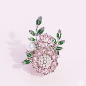 Budding Bling - Pink Ring - Paparazzi Jewelry