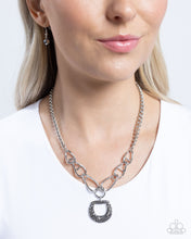 Load image into Gallery viewer, Linked Leader - Silver Necklace - Paparazzi Jewelry
