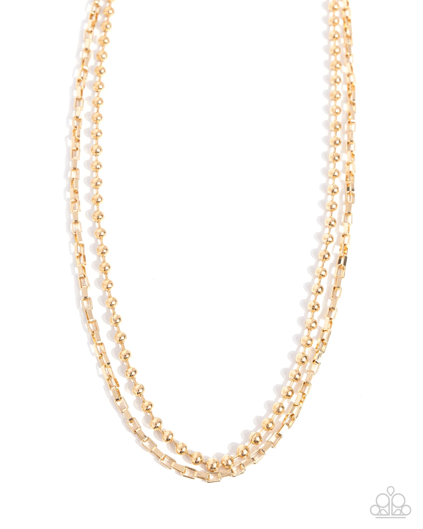 paparazzi-accessories-laidback-layers-gold-necklace