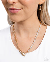 Load image into Gallery viewer, Mismatched Monarchy - Gold Necklace - Paparazzi Jewelry

