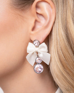 Genteel Glam - Pink Post Earrings - Paparazzi Jewelry