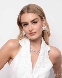 Genteel Glam - Pink Post Earrings - Paparazzi Jewelry