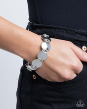 Load image into Gallery viewer, Shimmery Sneak Peek - White Bracelet - Paparazzi Jewelry
