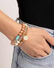 Load image into Gallery viewer, Sunset Sass - White Bracelet - Paparazzi Jewelry
