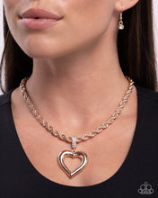 Load image into Gallery viewer, Admirable Academy - Rose Gold Necklace - Paparazzi Jewelry
