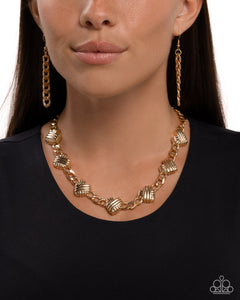 Mingling Medley - Gold Necklace - Paparazzi Jewelry