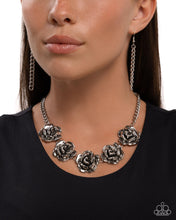 Load image into Gallery viewer, Refreshing Roses - Silver Necklace - Paparazzi Jewelry
