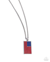 Load image into Gallery viewer, paparazzi-accessories-patriotic-pendant-red
