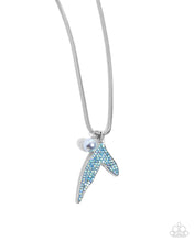 Load image into Gallery viewer, paparazzi-accessories-maiden-mermaid-blue-necklace
