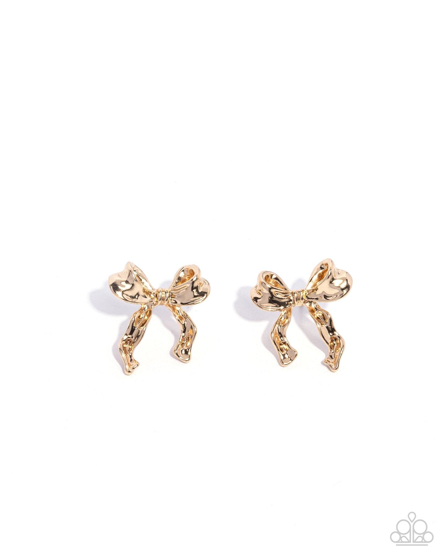 paparazzi-accessories-princess-treatment-gold-post earrings