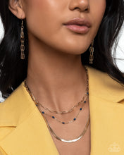 Load image into Gallery viewer, Mismatched Magic - Blue Necklace - Paparazzi Jewelry
