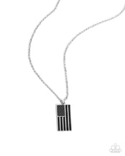 Load image into Gallery viewer, paparazzi-accessories-patriotic-pastime-black-mens necklace
