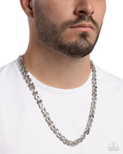 Load image into Gallery viewer, Welded Work - Silver Mens Necklace - Paparazzi Jewelry
