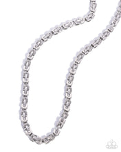 Load image into Gallery viewer, paparazzi-accessories-welded-work-silver-mens necklace
