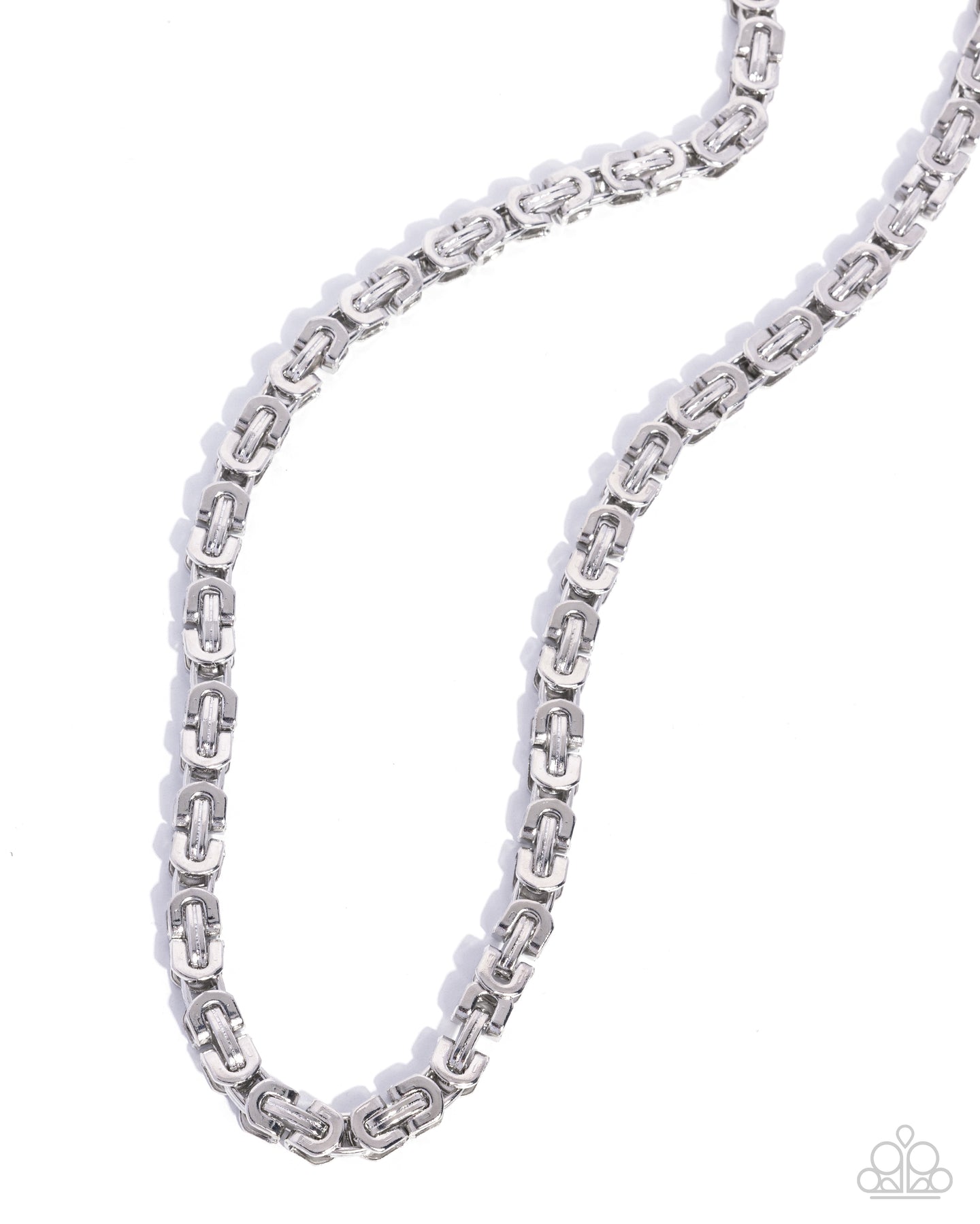 paparazzi-accessories-welded-work-silver-mens necklace