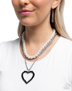 Y2K Year - Black Necklace - Paparazzi Jewelry