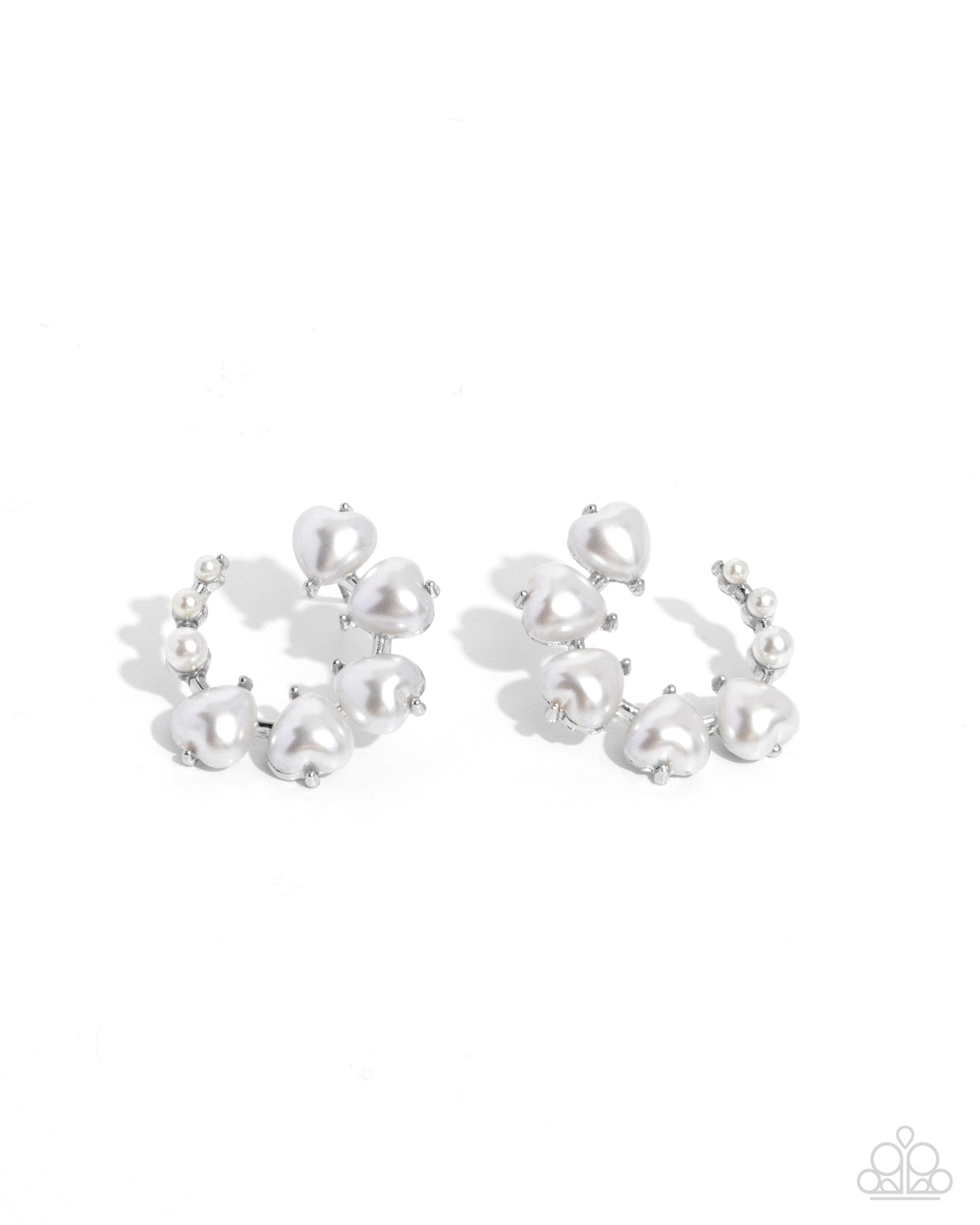 paparazzi-accessories-castle-courting-white-post earrings