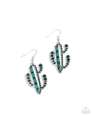paparazzi-accessories-cactus-confidence-green-earrings