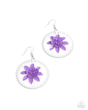 Load image into Gallery viewer, paparazzi-accessories-dancing-daydream-purple-earrings
